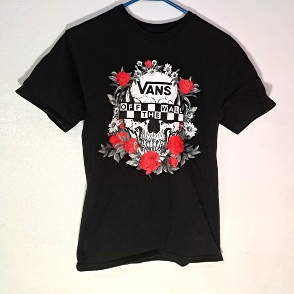 Vans small short sleeve skull shirt size small - Picture 1 of 3